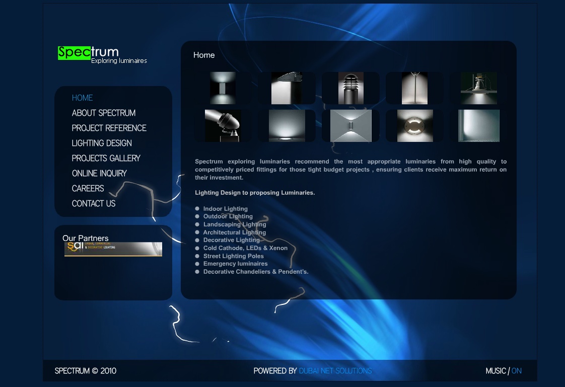 SpectrumLuminaires - Web Design Dubai