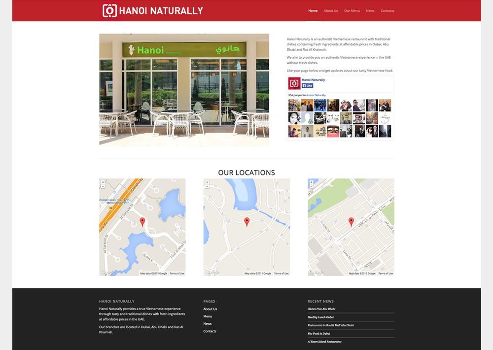 HanoiNaturally Highlight - Web Design Dubai