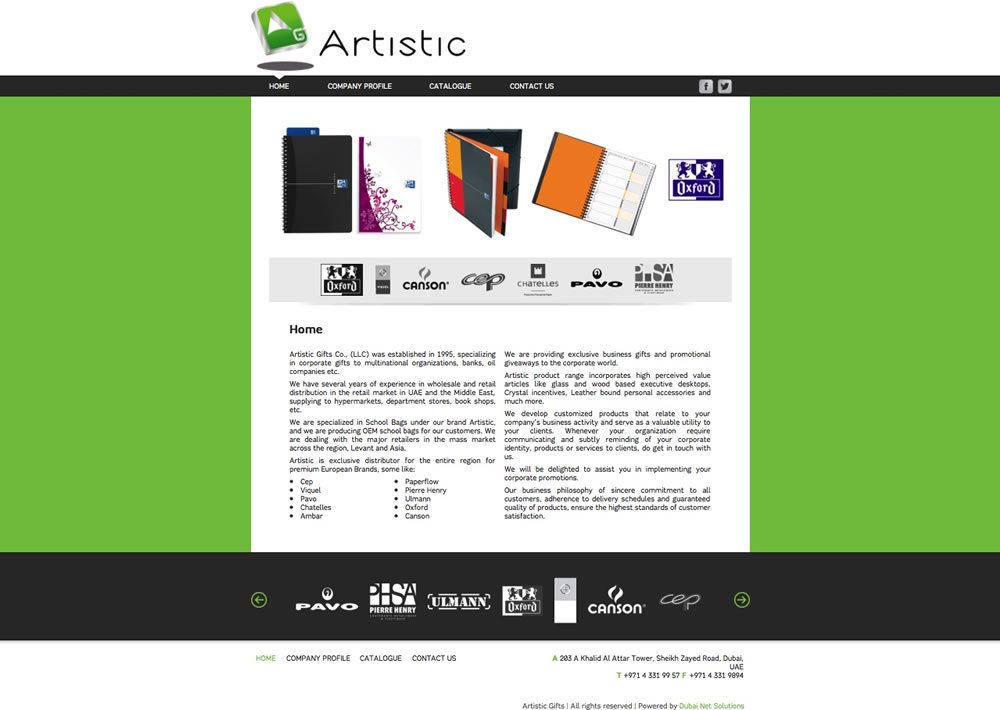 artistic gifts - Web Design Dubai